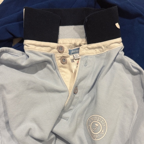 Jacadi Kids Polo Shirt - Blue and Black with Green Accents - Picture 6 of 7